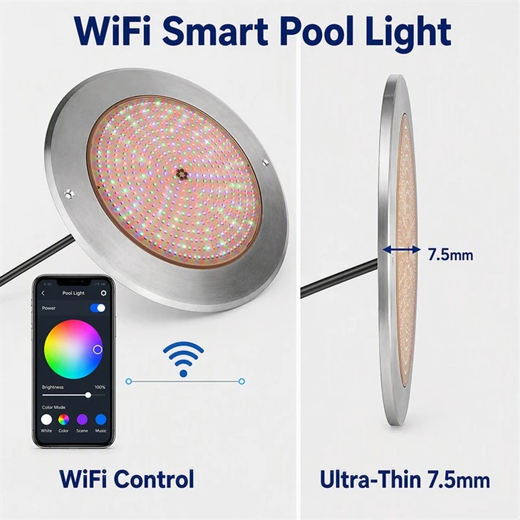 IP68 Corrosion Resistant LED SS316 Stainless Steel Saltwater Pool Light IP68 Corrosion Resistant LED SS316 Stainless Steel Saltwater Pool Light